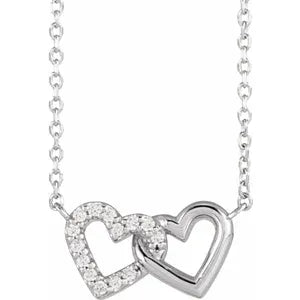 Mini interlocking hearts