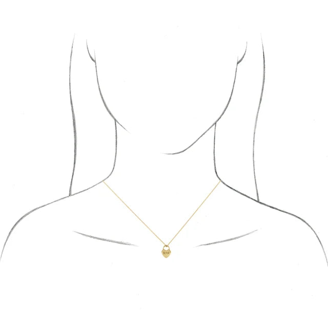 Engravable heart necklace